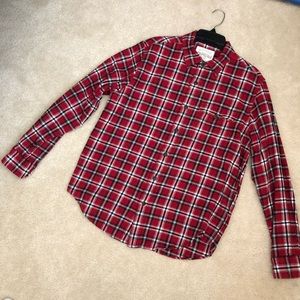AEROPOSTALE Checkered Plaid Flannel ButtonDown🔴⚫️